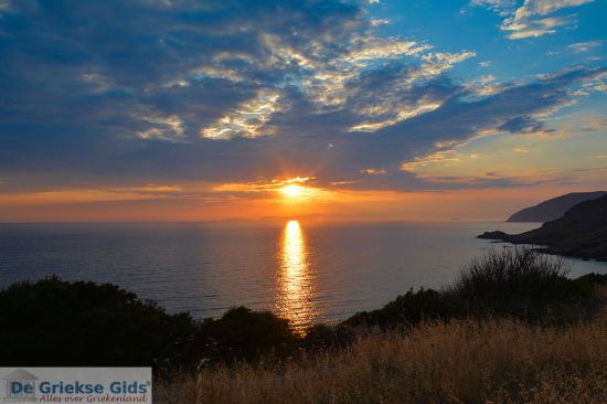 Zonsondergang in Kythira Griekenland